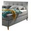 Boxspringbett mit Topper 180x200cm Missouri 1, Hellgrau - Hellgrau/Kieferfarben, KONVENTIONELL, Holzwerkstoff/Textil (180/200cm) - Carryhome Boxspringbett mit Topper 180x200cm Missouri 1, Hellgrau - Hellgrau/Kieferfarben, KONVENTIONELL, Holzwerkstoff/Textil (180/200cm) - Carryhome