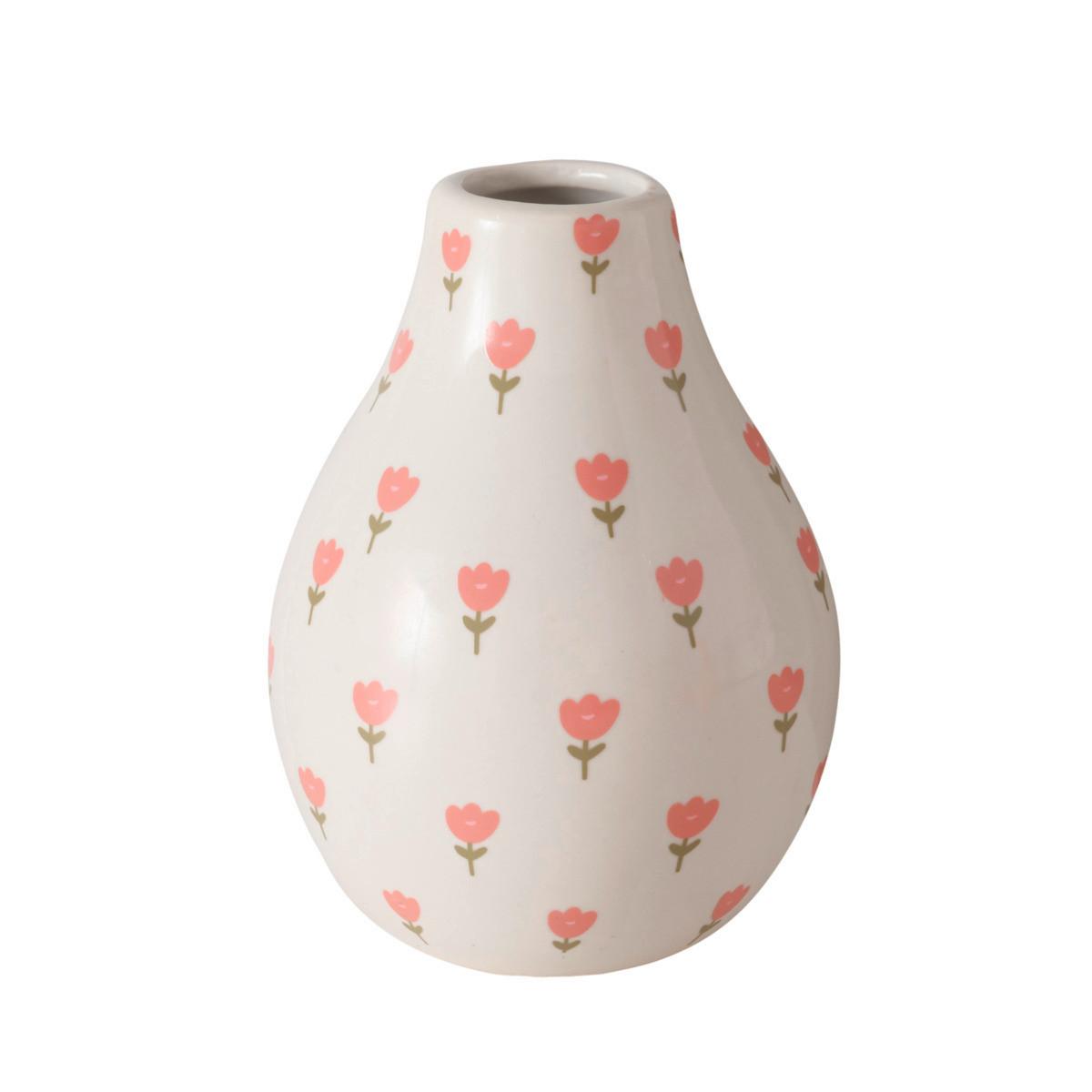 Váza Gardenlove -Paz- - világos rózsaszín/taupe, Basics, kerámia (8/10cm)