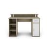 Schreibtisch Diego Sonoma Eiche Dekor B: 120 cm - Weiß/Sonoma Eiche, LIFESTYLE, Holzwerkstoff (120/55/88cm) - MID.YOU
