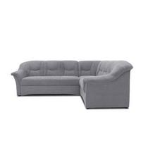 Ecksofa Sarafina Dunkelgrau S: 240x190 cm - Dunkelgrau/Schwarz, KONVENTIONELL, Textil (240/190cm) - MID.YOU