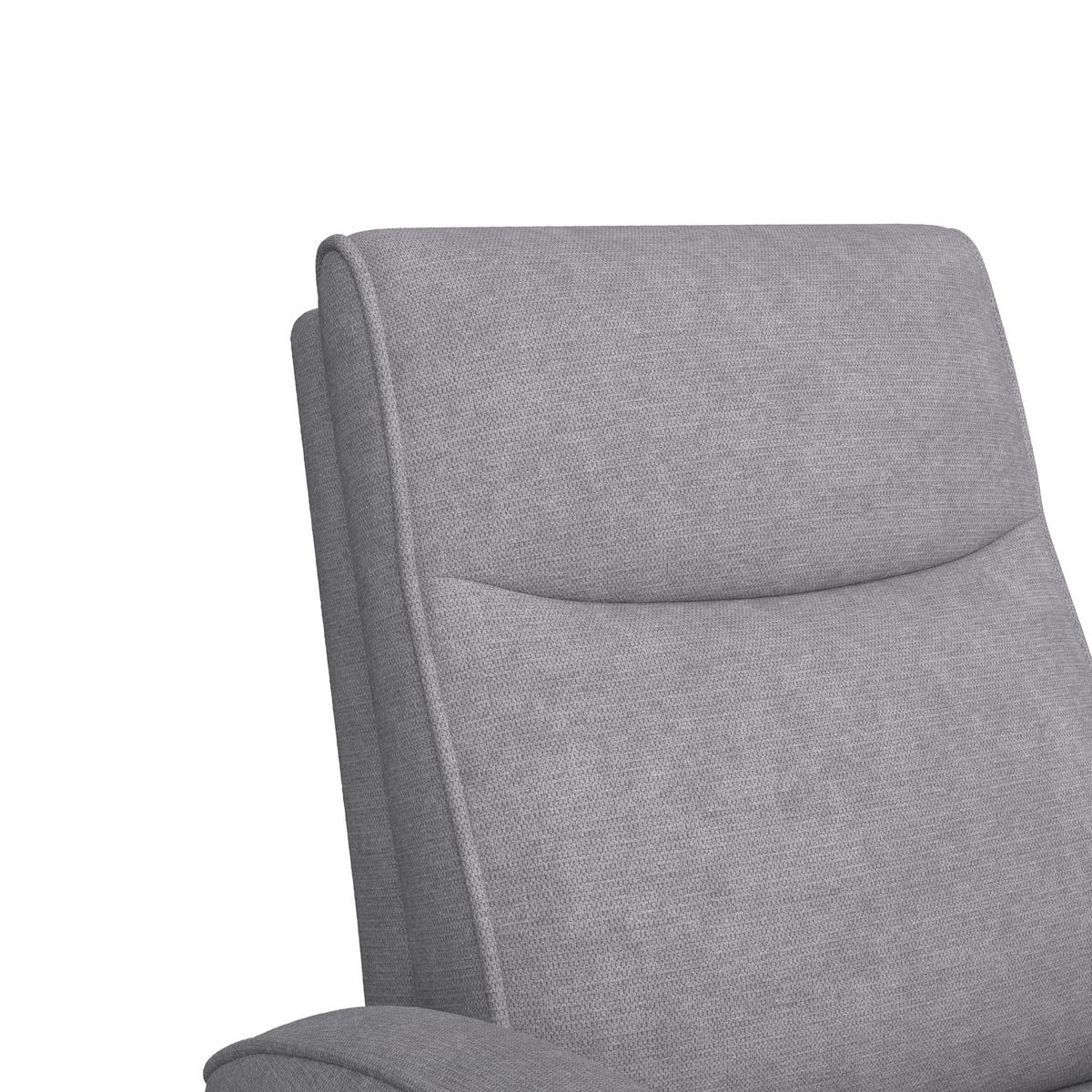 Tv-fotel Leon - sötétszürke, Basics, műanyag/textil (80/102/96cm) - Best Price