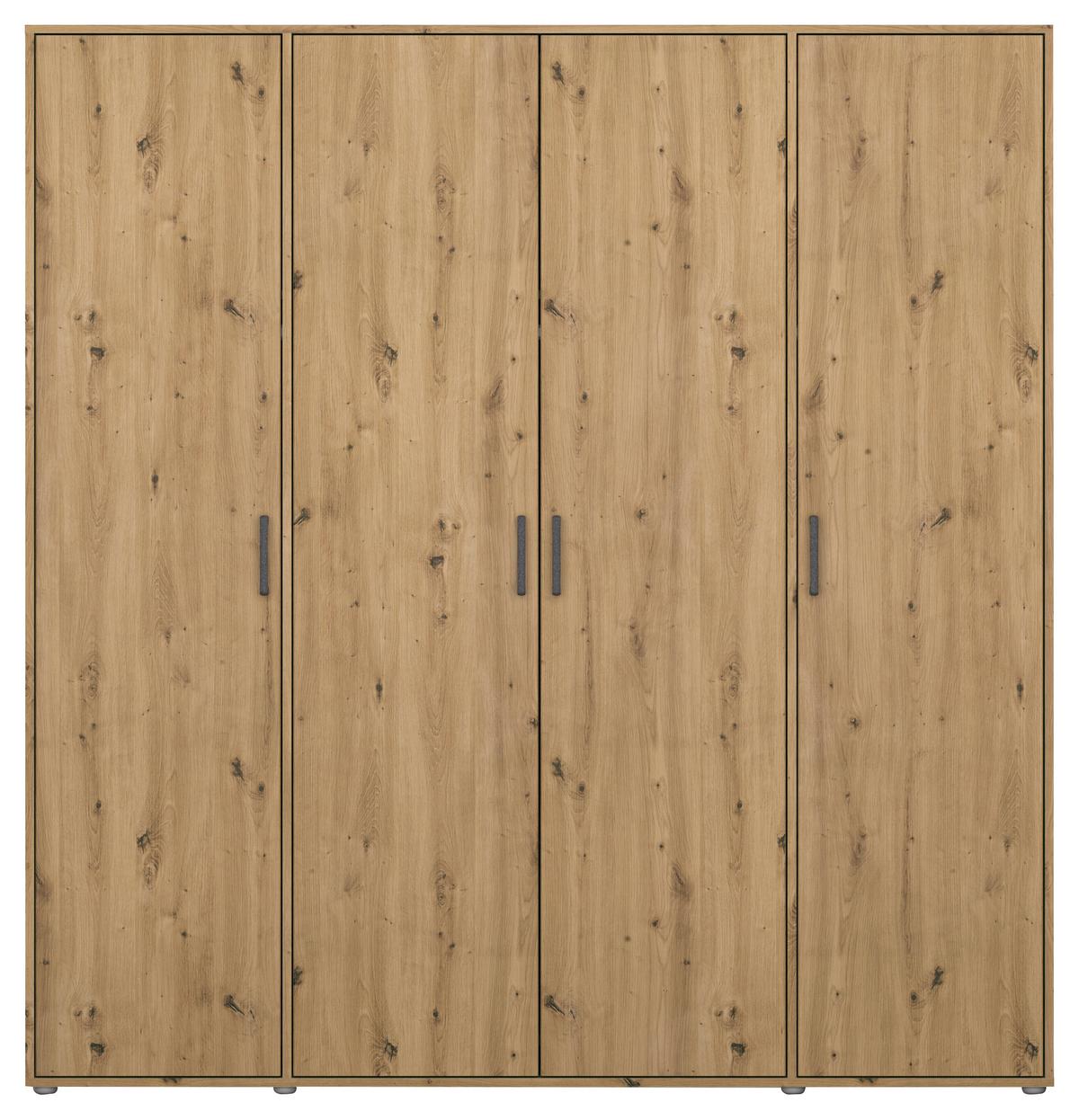 Drehtürenschrank Voyager Eiche Artisan B: 187 cm - Eiche Artisan, MODERN, Holzwerkstoff (187/194/53cm) - Rauch Möbel