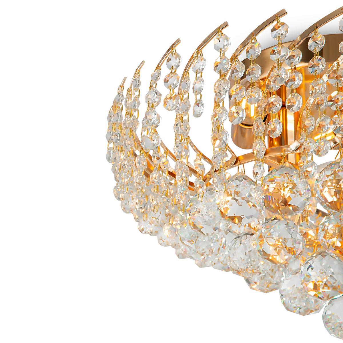 Kronleuchter Karolina - Goldfarben, Trend, Glas/Metall (41/21,5/41cm) - MAYTONI