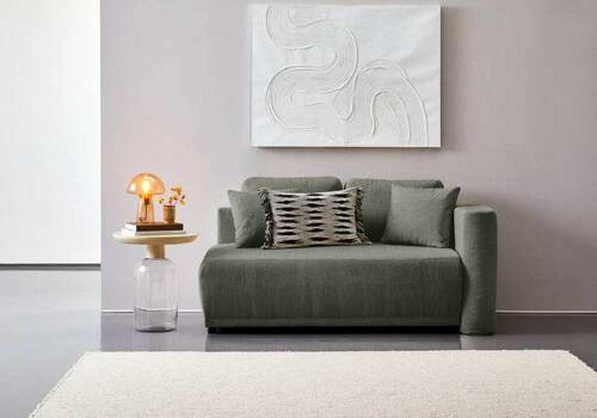 Chaiselongue Nello - Dunkelgrün/Schwarz, KONVENTIONELL, Textil (171/73/93cm) - MID.YOU