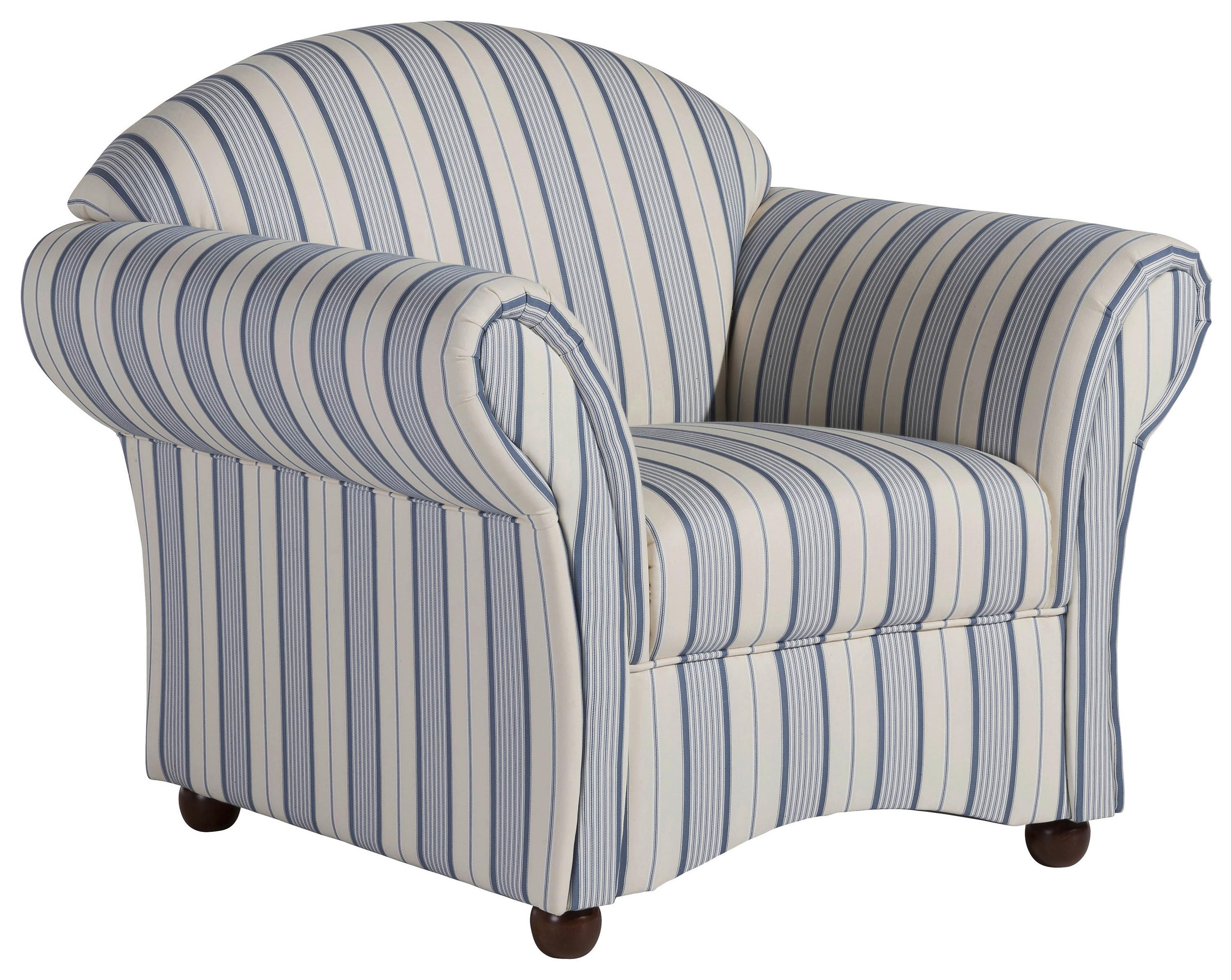 Polstersessel Mit Armlehnen Corona Blau/beige - Blau/Beige, Design, Textil (96/85/81cm) - Max Winzer