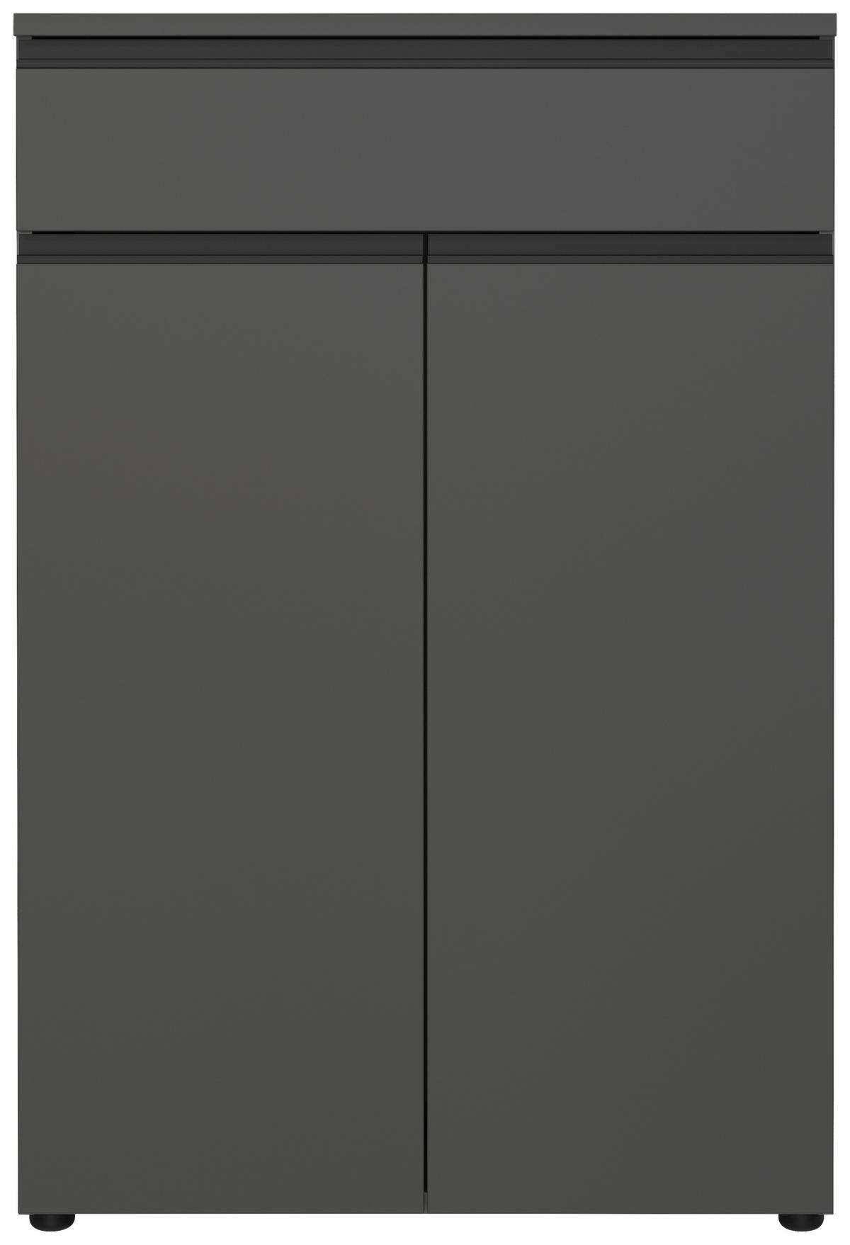 Aktenschrank Bedano Graphitfarben B: 81cm - Graphitfarben, MODERN, Holzwerkstoff (81/120/40cm) - Germania