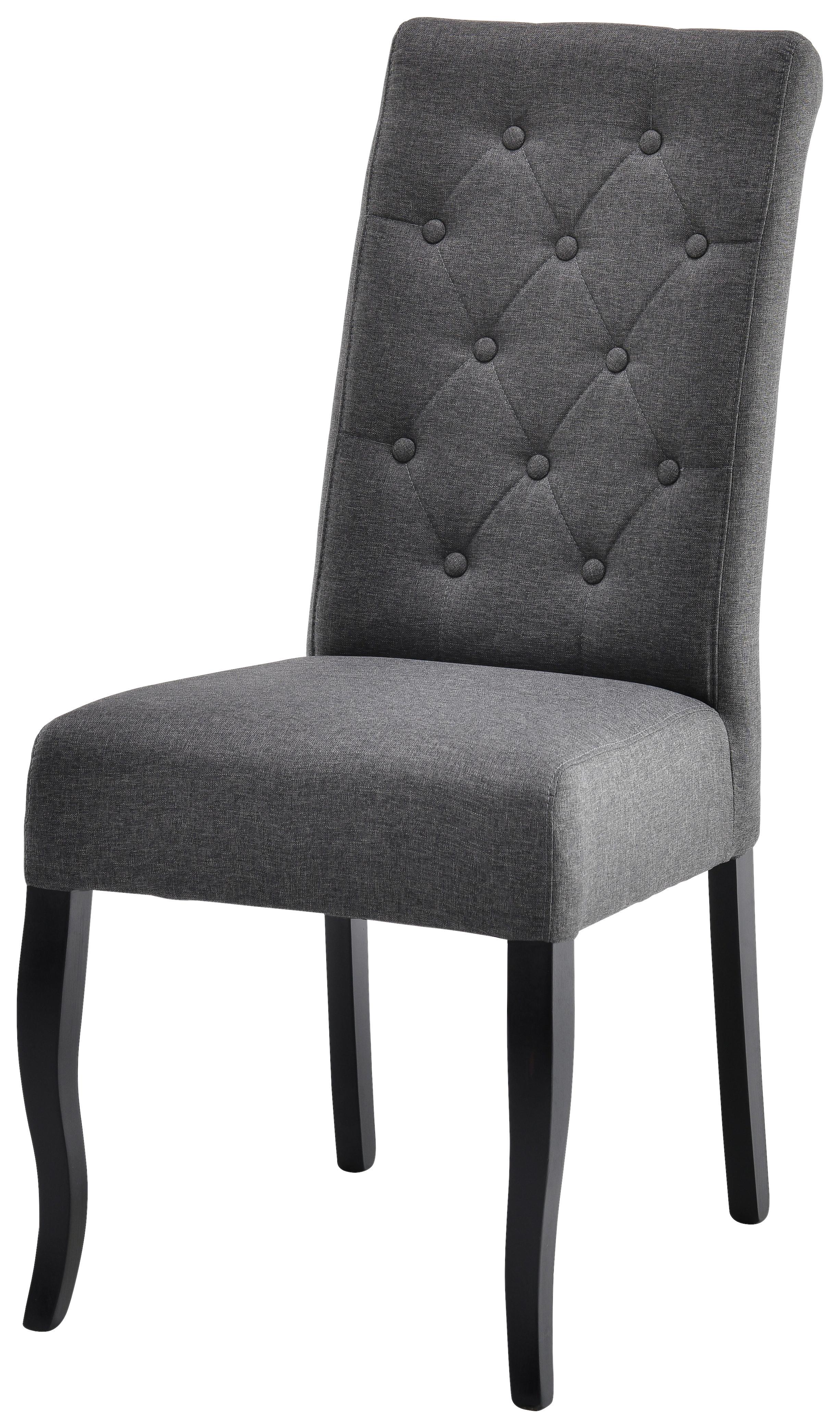 Szék Elodie - fekete/szürke, Konventionell, fa (47/100,5/64cm)