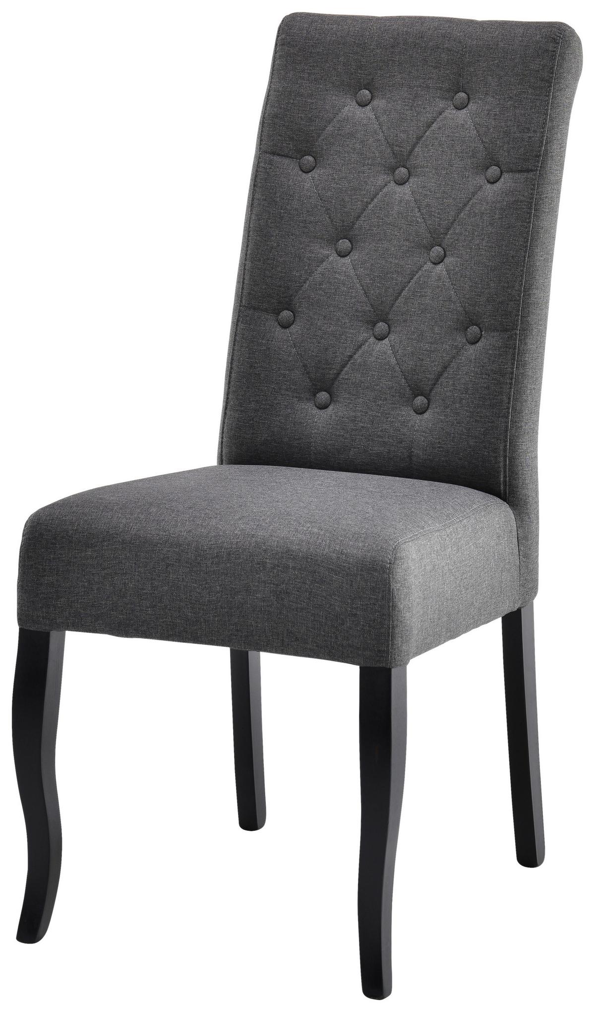 Szék Elodie - fekete/szürke, Konventionell, fa (47/100,5/64cm)