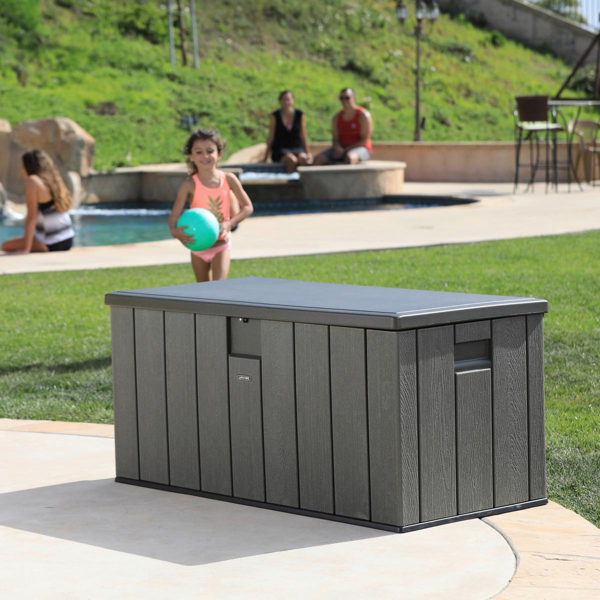Kissenbox wasserdicht 151x69x72 cm 570L Grau - Grau, Basics, Kunststoff (151/69/72cm)