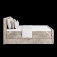 Boxspringbett mit Topper und Bettkasten 180x200 cm Medino - Taupe, KONVENTIONELL, Holz/Holzwerkstoff (180/200cm) - Luca Bessoni