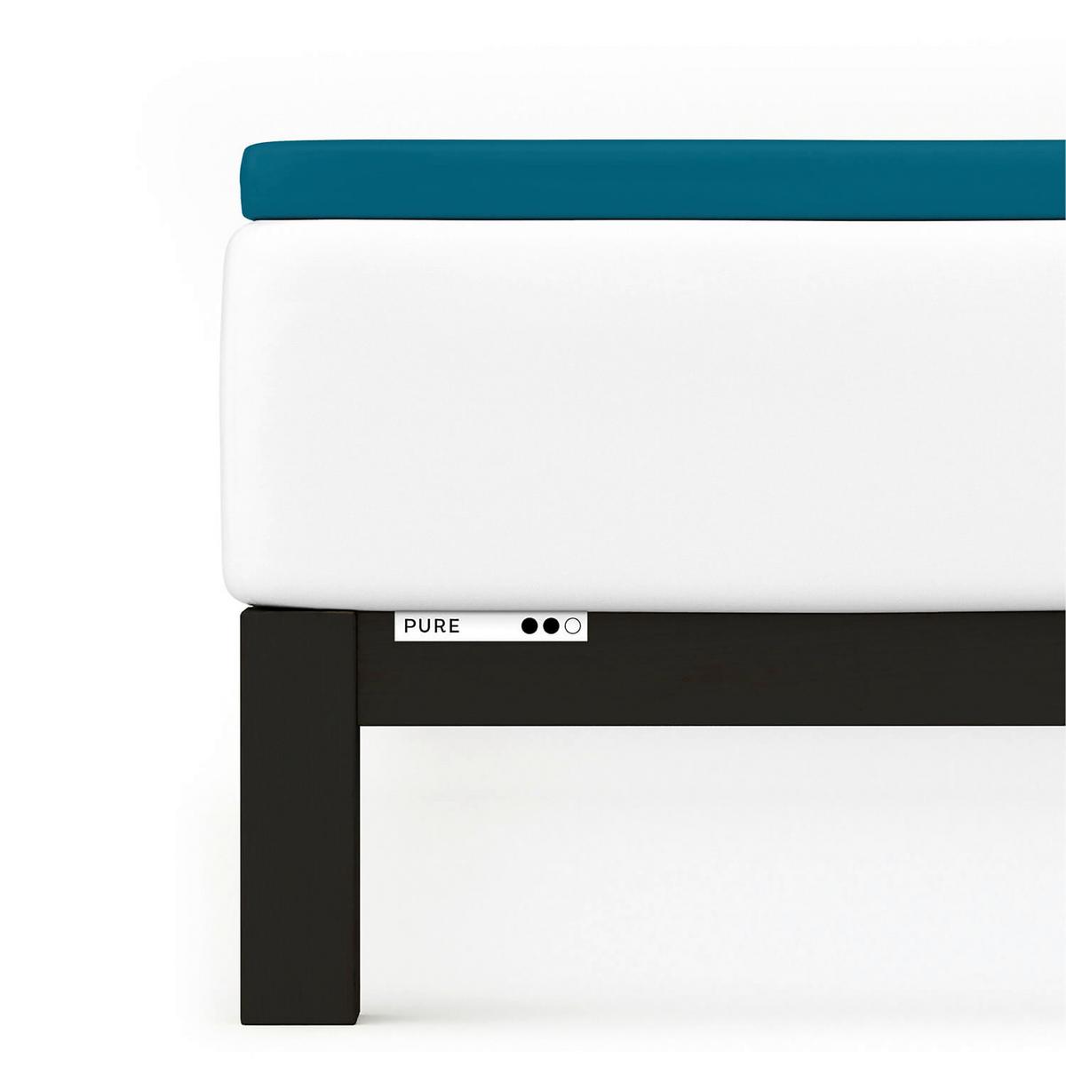 Topper-spannleintuch Pure Topper - Petrol, Basics, Textil (140-160/200-220cm) - Schlafgut