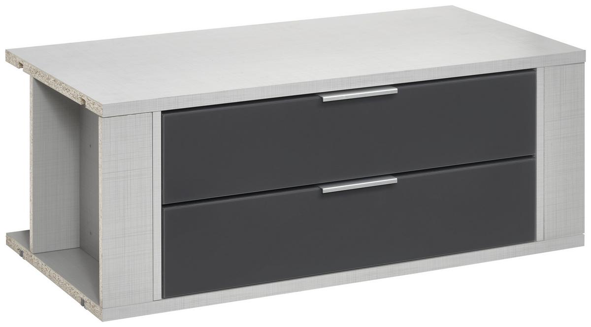 Schubkasteneinsatz Schubkasteneinsatz Fresh - Grau, MODERN, Glas/Holzwerkstoff (96/35/50cm) - MID.YOU