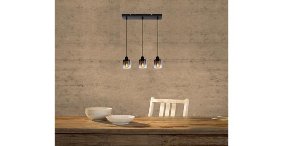 Hängeleuchte Medina H: 120 Cm 3-Flammig Mit Rauchglas - Multicolor, ROMANTIK / LANDHAUS, Glas/Metall (64/12/120cm) - James Wood