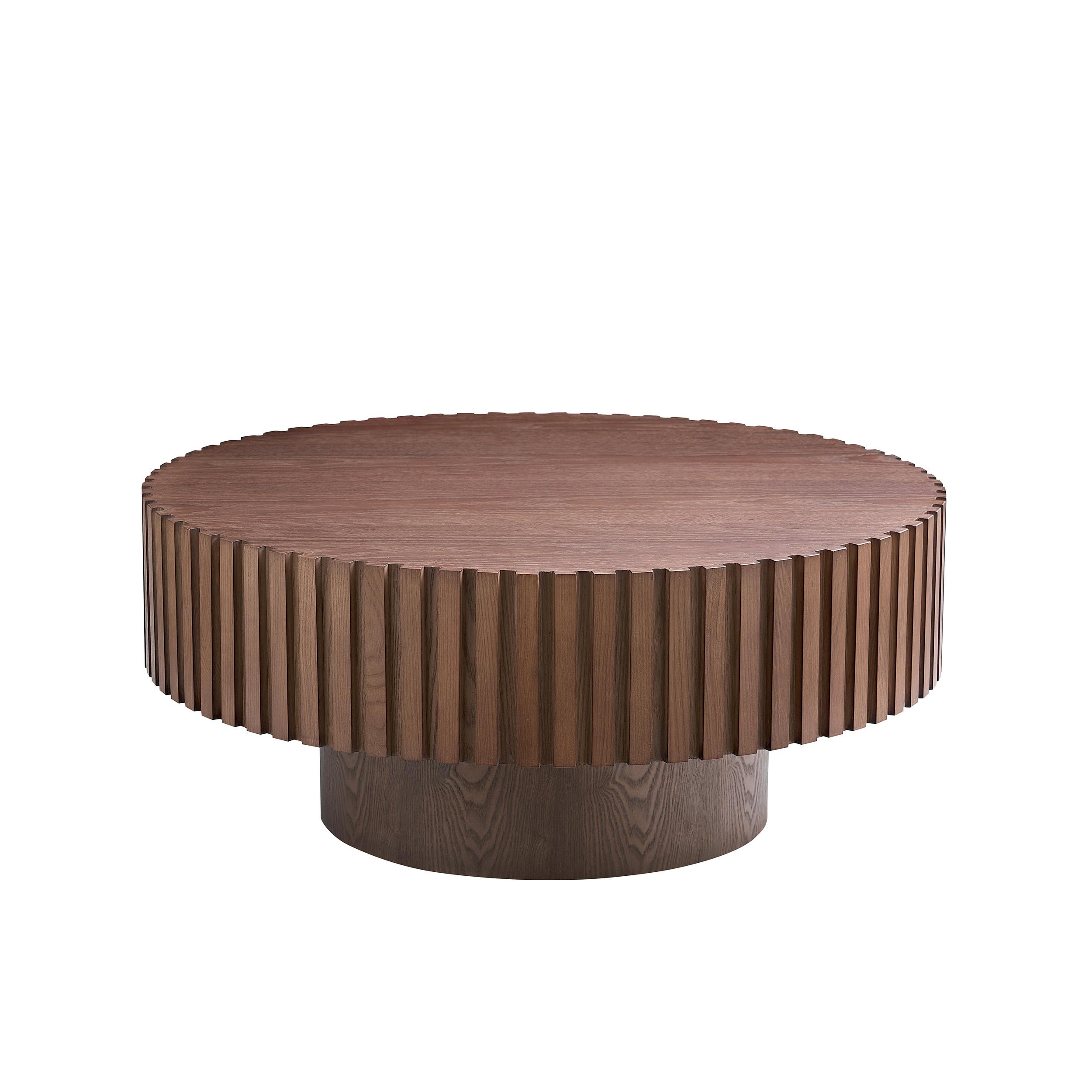 Couchtisch Walnussfarben D: 80 Cm - Walnussfarben, MODERN, Holzwerkstoff (80/80/34cm) - Livetastic