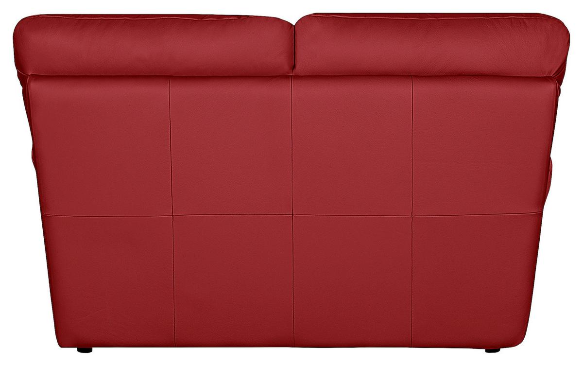 2-Sitzer-Sofa Oslo Rot B: 150 cm - Rot/Schwarz, Design, Leder (150/92/85cm) - Livetastic