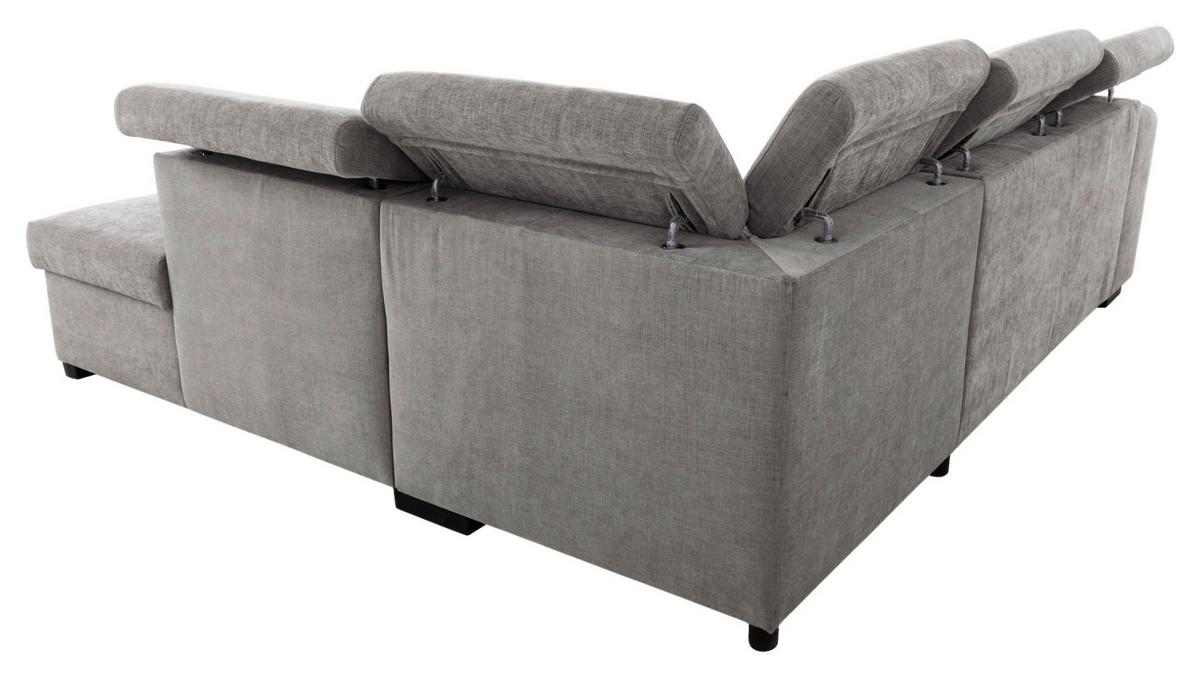 Ecksofa Sirius L grau, 267x218cm - Eichefarben/Grau, KONVENTIONELL, Holz/Holzwerkstoff (267/218cm)
