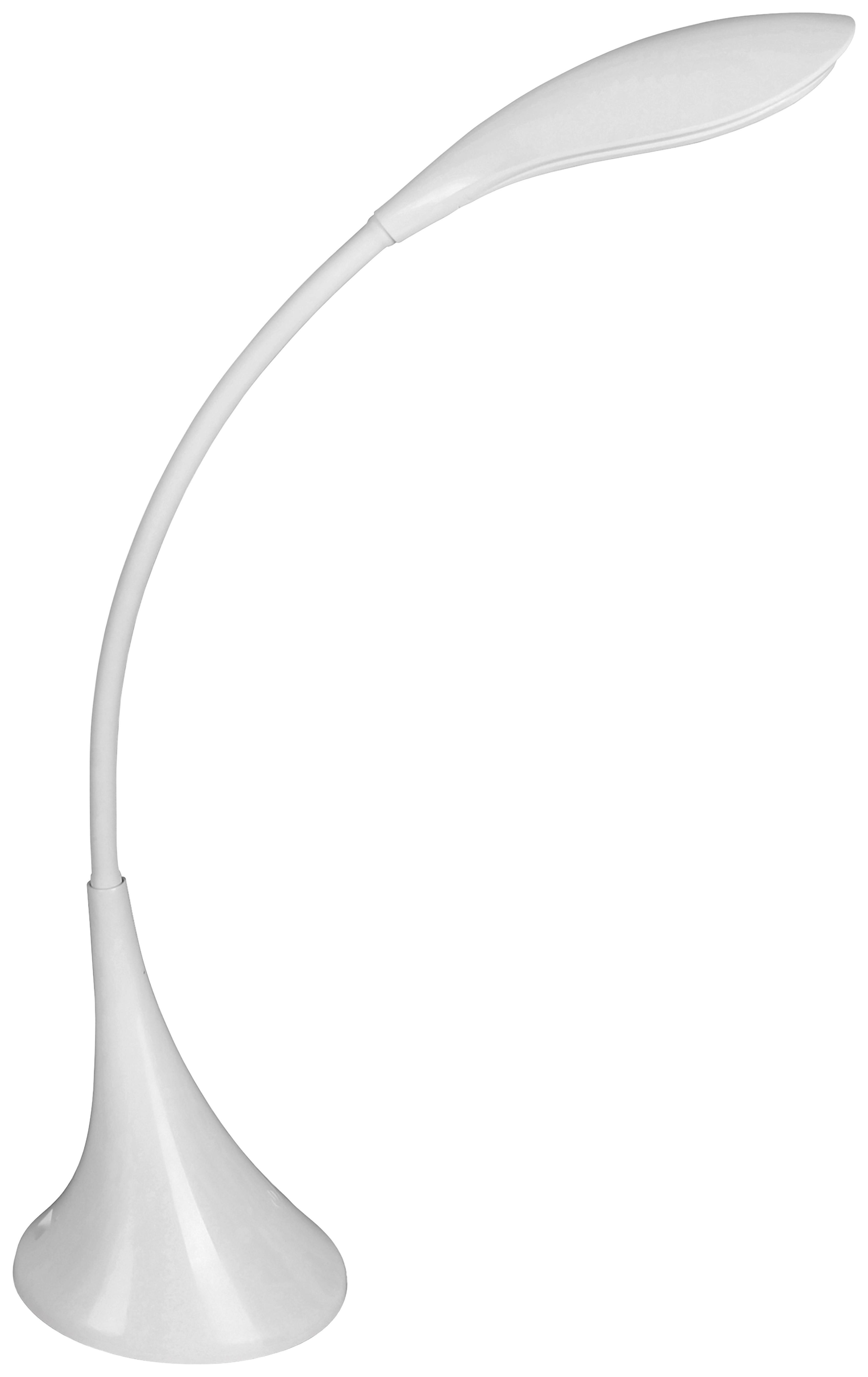 Asztali Lámpa Florian - Fehér, modern, Műanyag (42cm) - Luca Bessoni