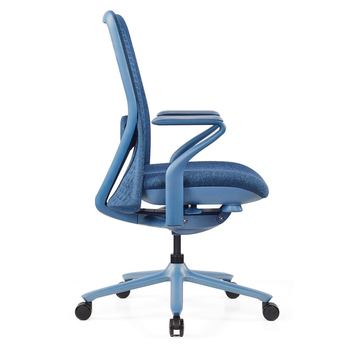 DREHSTUHL Vervio Blau B: 63cm - Blau, MODERN, Kunststoff/Textil (63/111/67cm) - MID.YOU