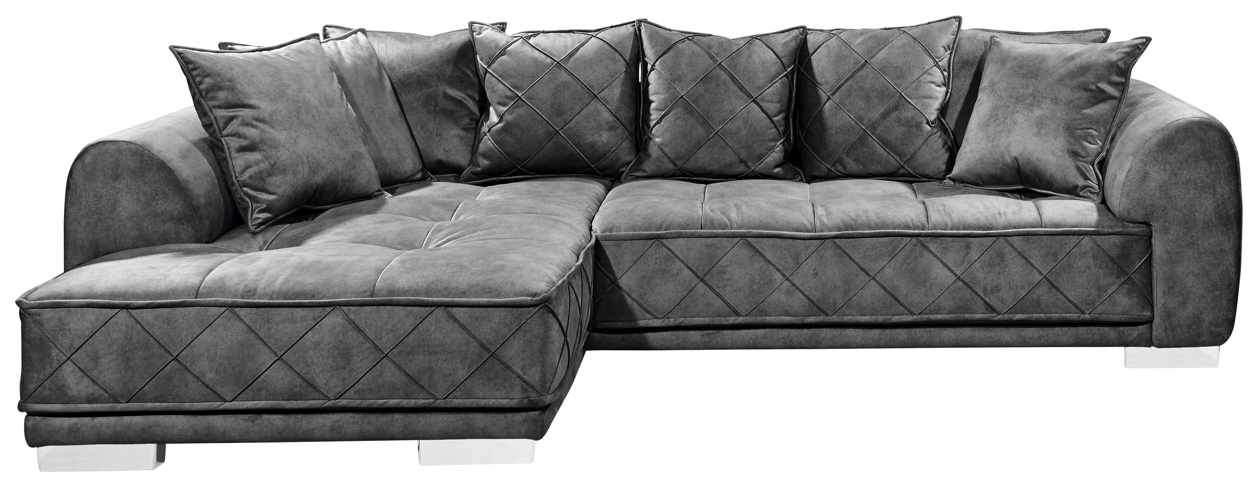MID.YOU Ecksofa mit Flexibler Ottomane Sentina, Stoffbezug