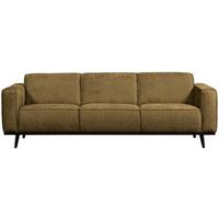 3-Sitzer-Sofa Statement Gelb B: 230cm - Gelb/Schwarz, Design, Textil (230/77/93cm) - Livetastic