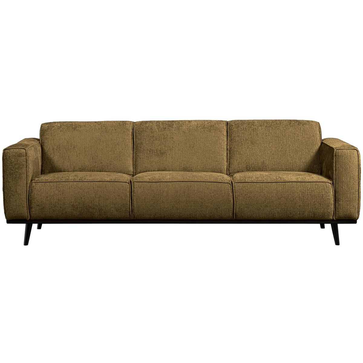 3-Sitzer-Sofa Statement Gelb B: 230cm - Gelb/Schwarz, Design, Textil (230/77/93cm) - Livetastic