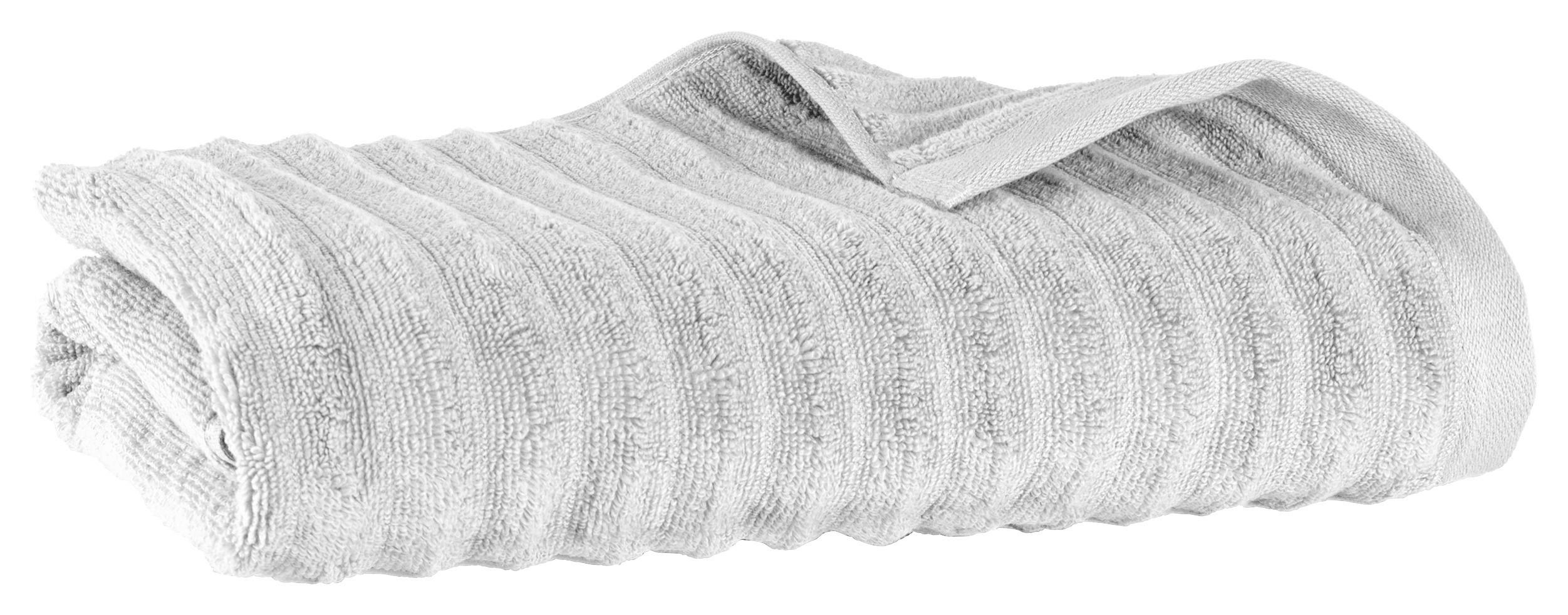 DUSCHTUCH Welle 70x140 cm Hellgrau - Hellgrau, Basics, Textil (70/140cm)