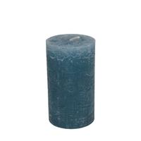 Valcová sviečka LIA - sivomodrá, Modern, textil/prírodné materiály (6,8/12cm) - Premium Living