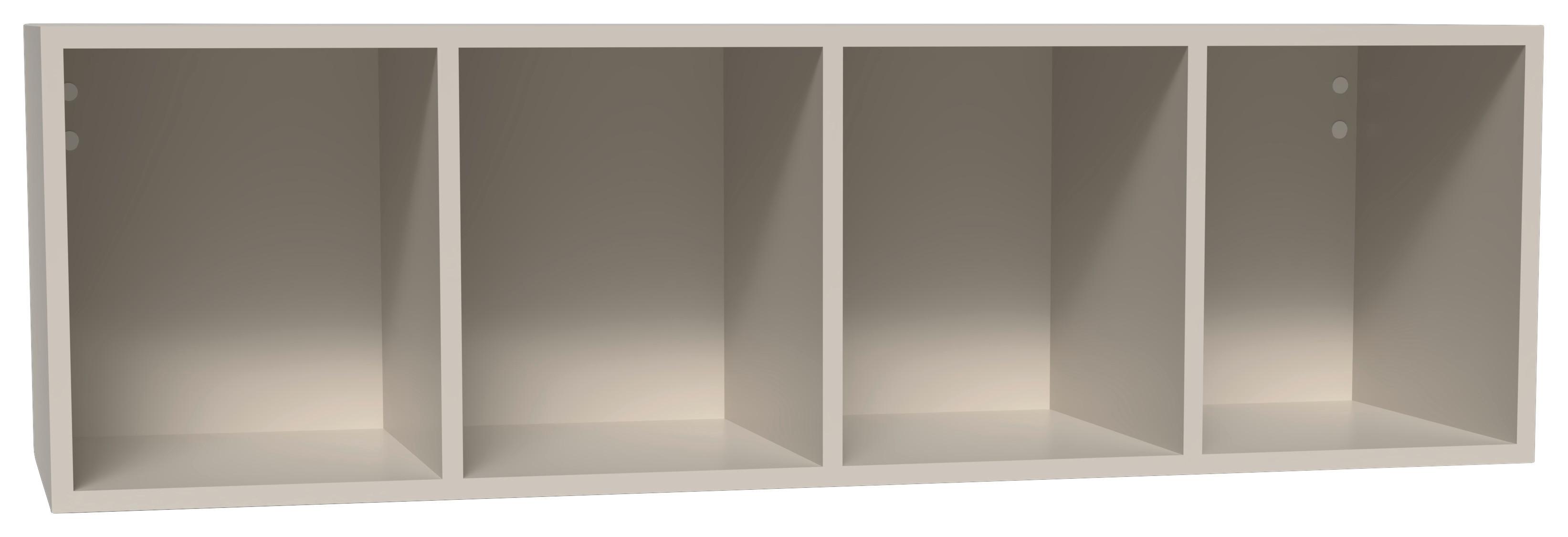 Wandregal Las Vegas Weiß B: 120 cm - Weiß, MODERN, Holzwerkstoff (120/36/37cm) - Vertico