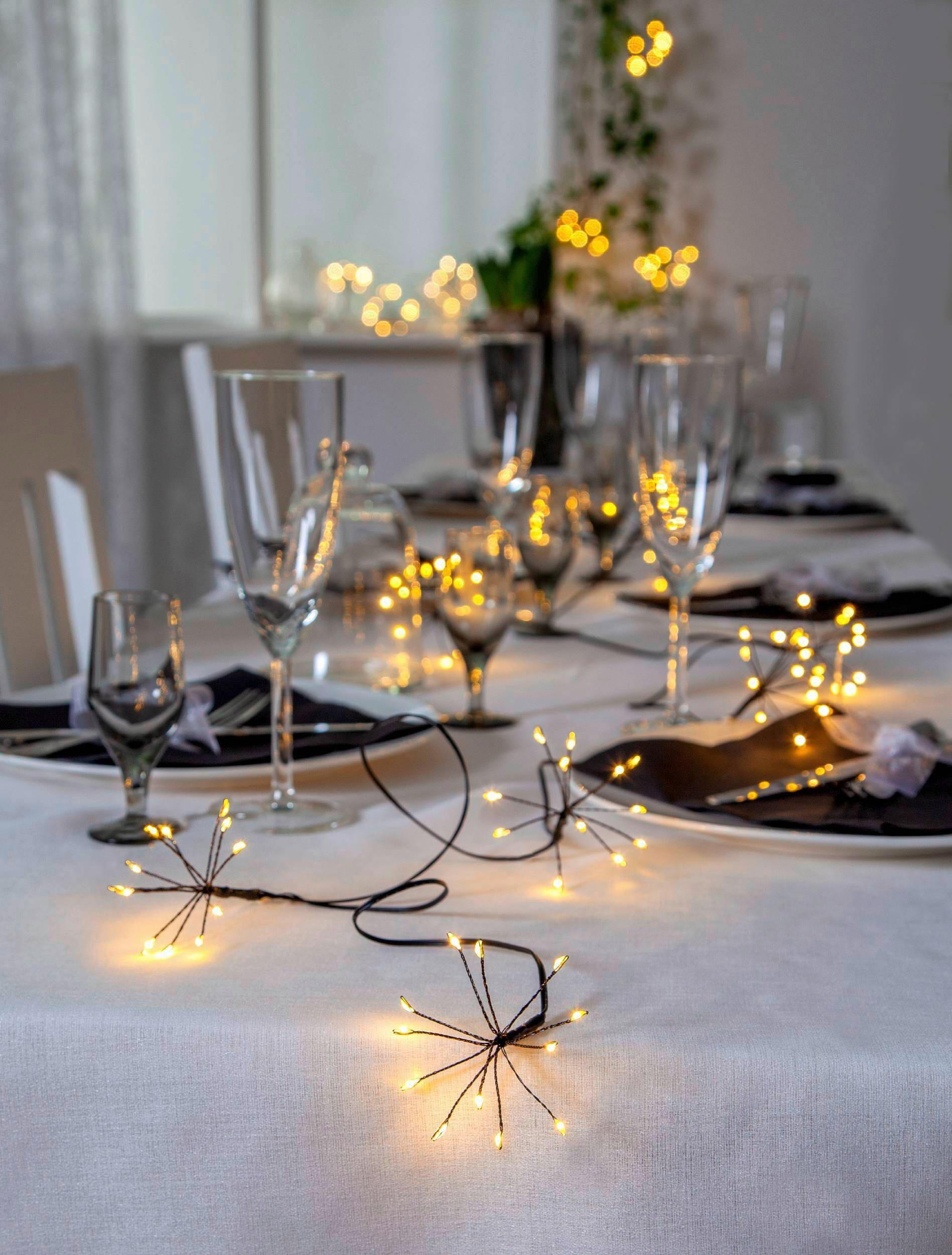 Lichterkette 411435_lichterkette - Schwarz, Basics, Kunststoff (210/7,5/7,5cm) - Eglo