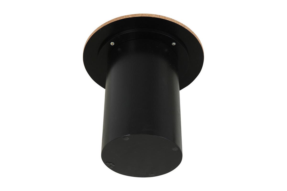 Beistelltischset Naturfarben/schwarz B: 50 Cm - Schwarz/Naturfarben, Design, Holz/Holzwerkstoff (50-40/50-40/45-38cm) - Livetastic