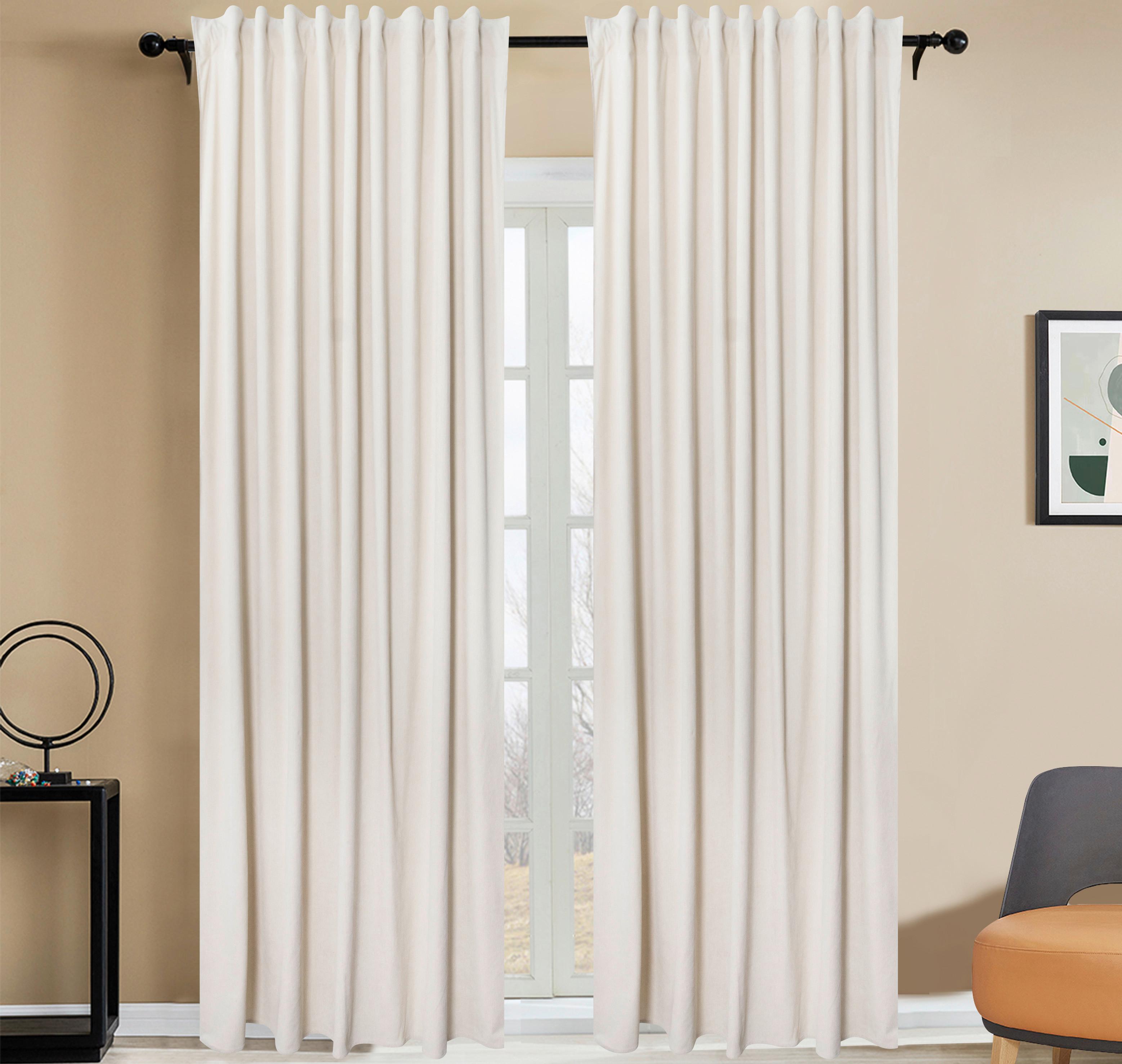 Fertigvorhang Mit Band Maren 140x245 Cm Beige - Beige, ROMANTIK / LANDHAUS, Textil (140/245cm) - James Wood