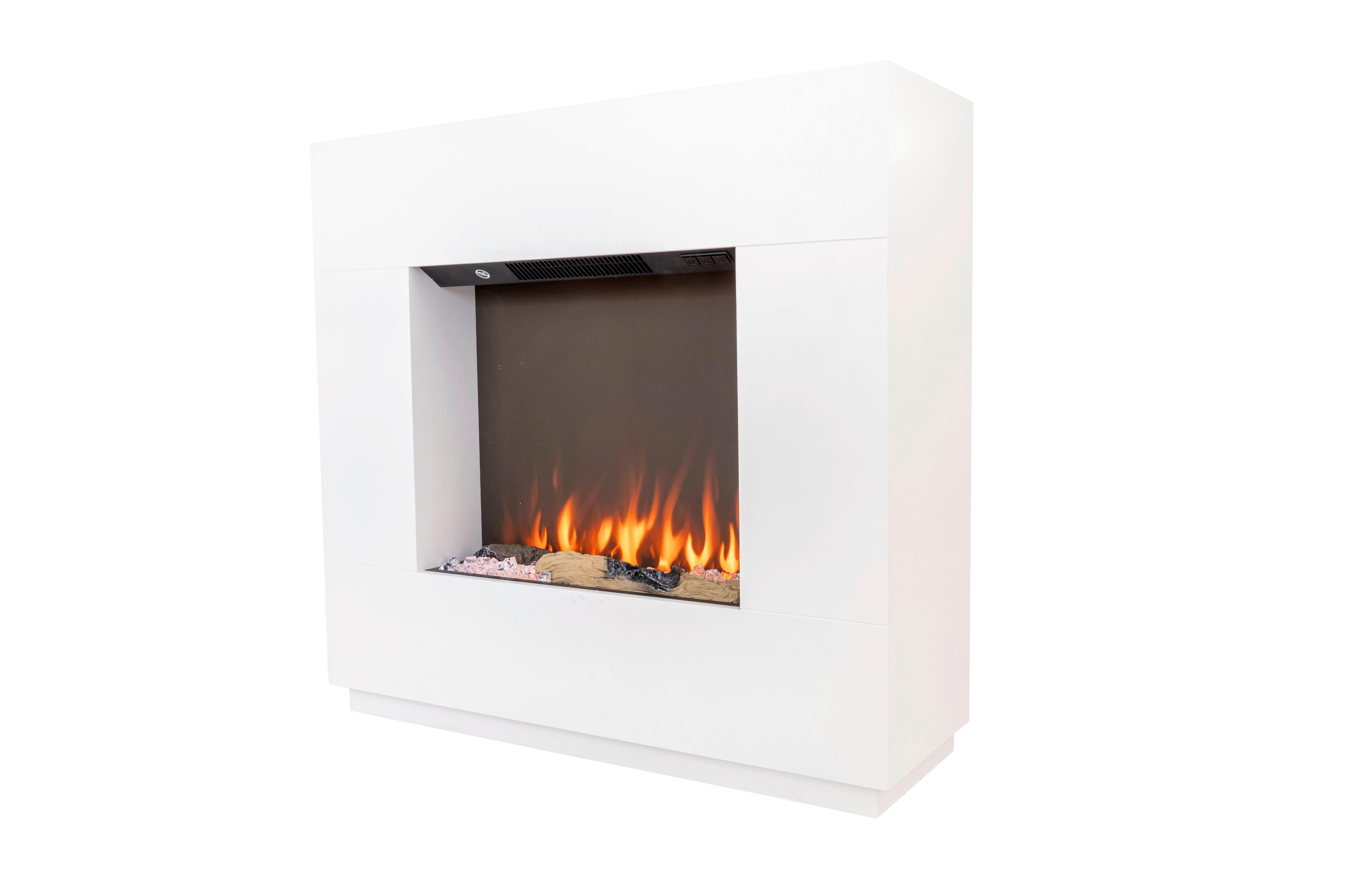 Elektrokamin Bg00752 - Weiß, Basics, Holzwerkstoff (80/76/26cm)