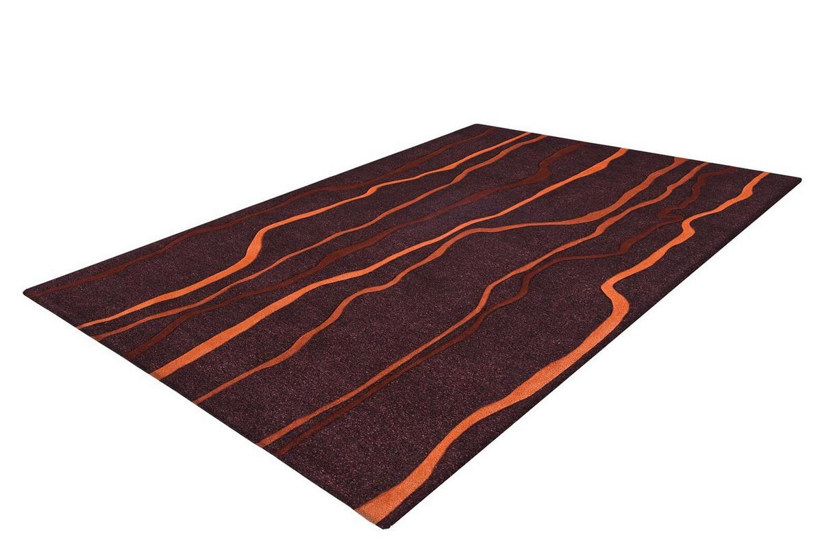 Flachwebteppich Orange, Taupe, 70x140cm - Taupe/Orange, Design, Textil (70/140cm) - Kayoom