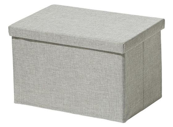 Skladací Box 'cindy' -ext- -top- - strieborná, Moderný, plast/papier (38/26/24cm) - Mömax modern living Skladací Box 'cindy' -ext- -top- - strieborná, Moderný, plast/papier (38/26/24cm) - Mömax modern living