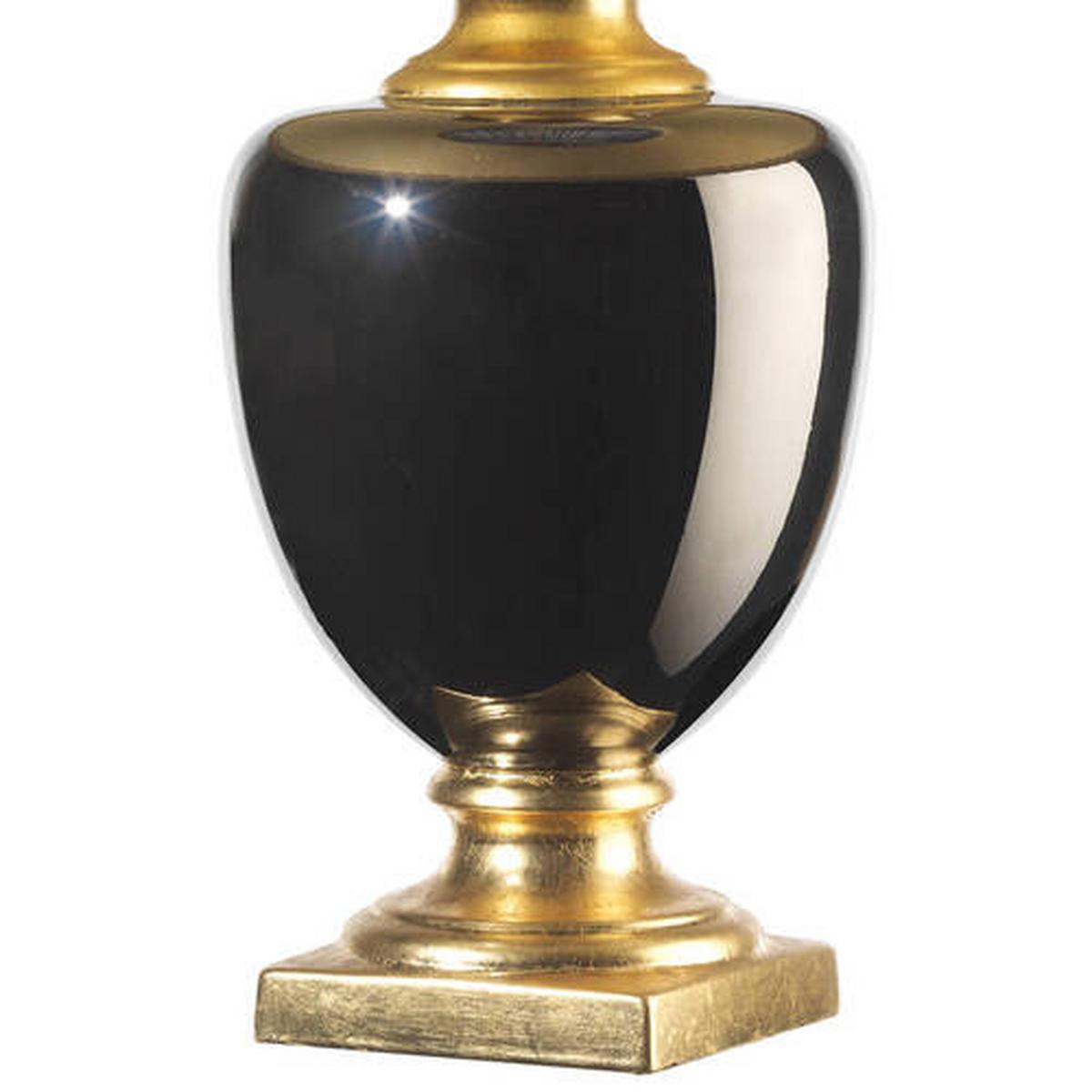 Tischleuchte 229/g - Hellbraun/Goldfarben, KONVENTIONELL, Keramik/Textil (45/45/75cm)