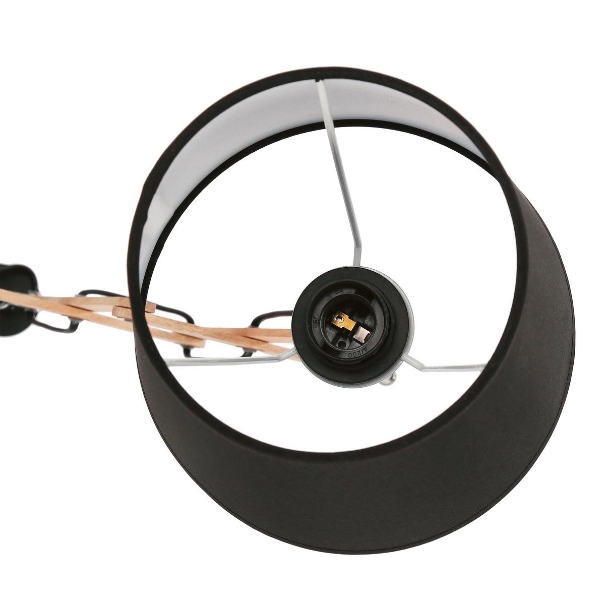 Wandleuchte 21-75420 - Schwarz, KONVENTIONELL, Metall (22.5/52/50cm)