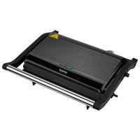 KONTAKTGRILL Grillplatten antihaftbeschichtet - Schwarz, Basics, Kunststoff/Metall (28/23,5/8cm) - Bono