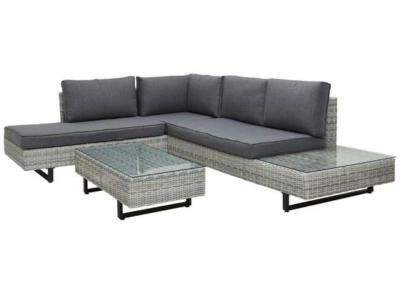 Loungegarnitur Faro - Klar/Weiß, MODERN, Glas/Kunststoff (210/264cm) - Luca Bessoni Loungegarnitur Faro - Klar/Weiß, MODERN, Glas/Kunststoff (210/264cm) - Luca Bessoni