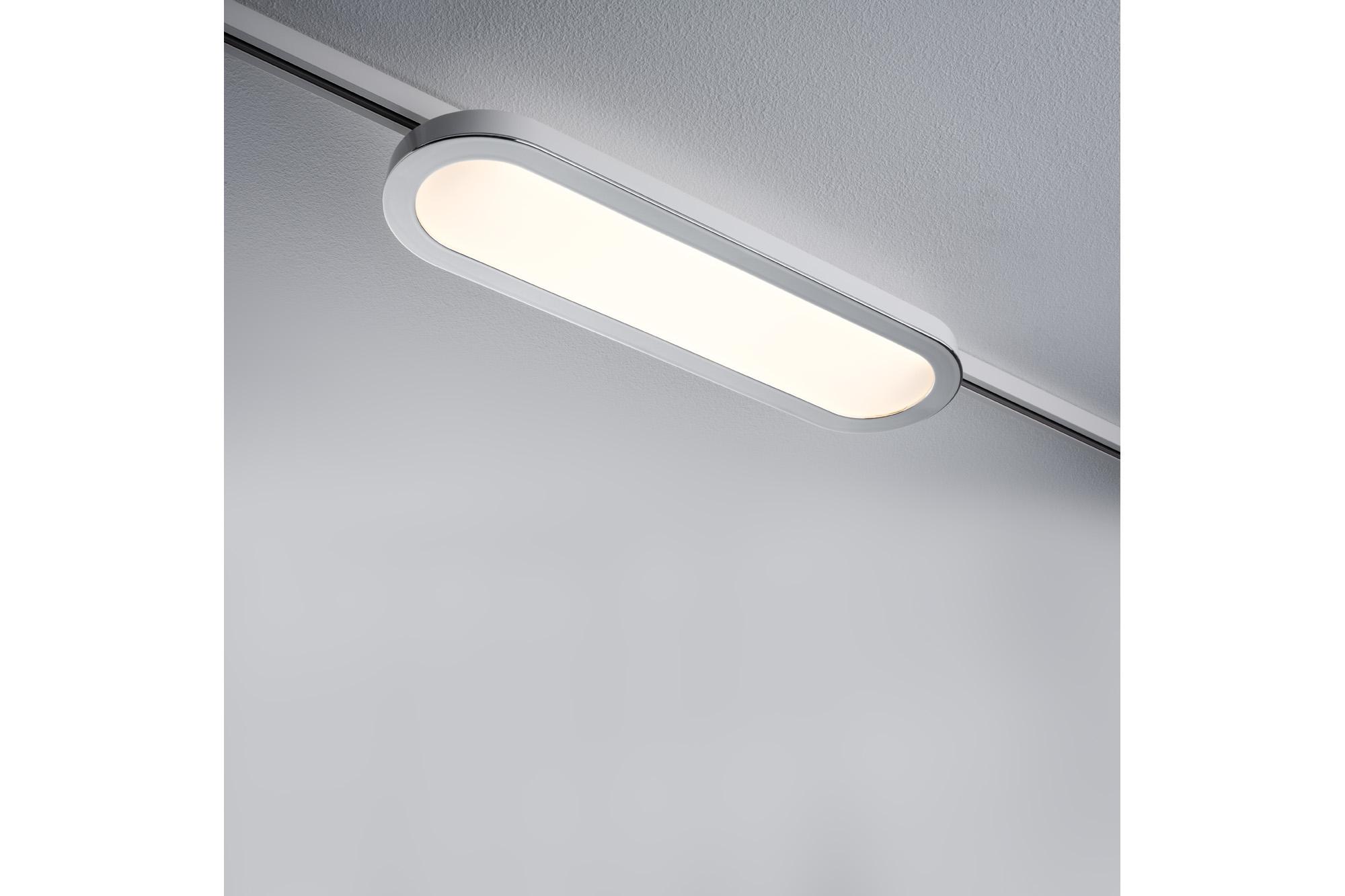 Schienensystem Urail Strahler 95320 LED-Spotkopf Schwenkbar - Chromfarben/Weiß, Design, Kunststoff/Metall (38/3,5/11cm) - Paulmann