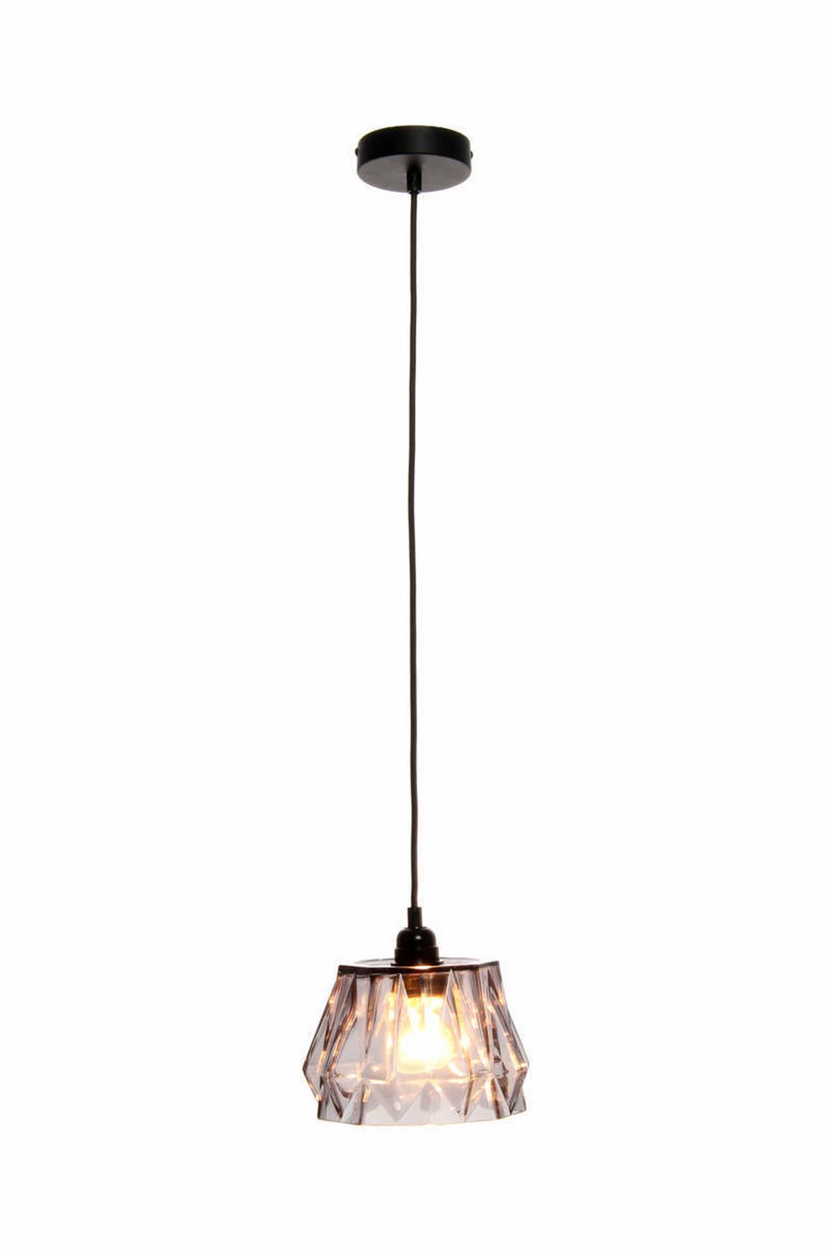 Hängeleuchte Aurea H: 19 Cm 1-Flammig - Grau, Trend, Glas (19/19/19cm) - Kayoom