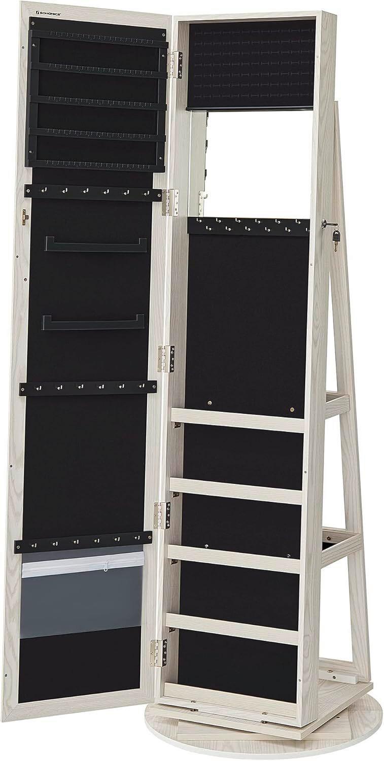 Schmuckschrank Eiche Bianco D: 55 Cm