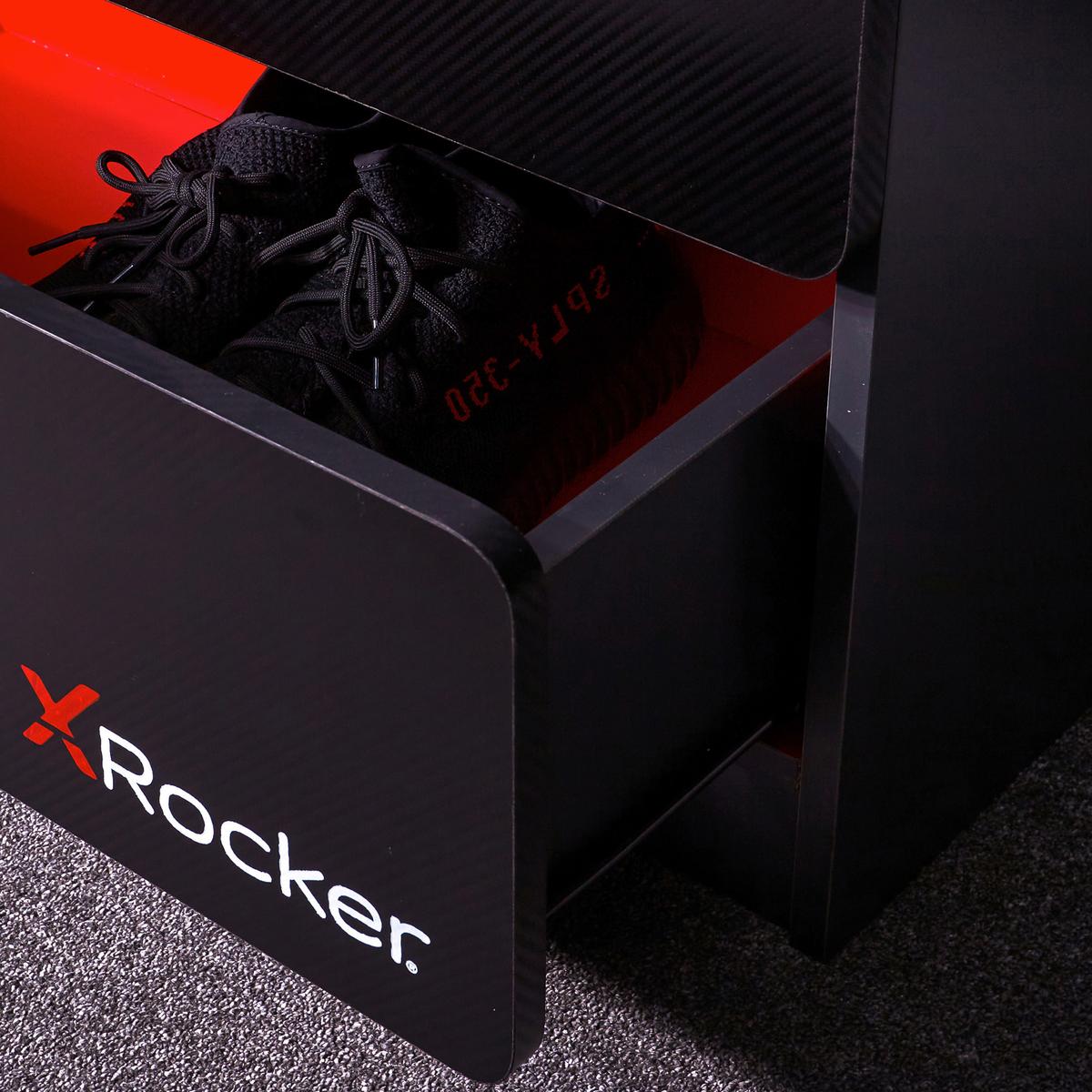 Kleiderschrank Carbon-Tek - Rot/Schwarz, MODERN, Holzwerkstoff (79/181/51,5cm) - X Rocker