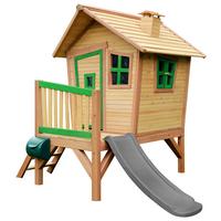 Spielhaus A030.045.80 - Braun/Grau, KONVENTIONELL, Holz/Kunststoff (264/203/177cm) - Ambia Garden