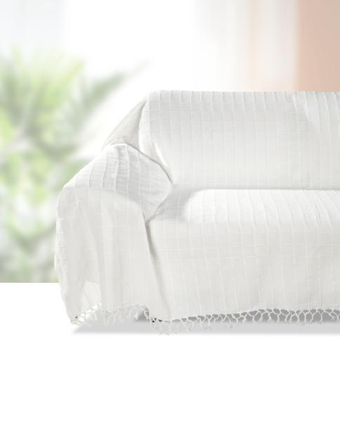 Überwurf Irina 210x260 cm - Naturfarben, KONVENTIONELL, Textil (210/260cm) - Ombra