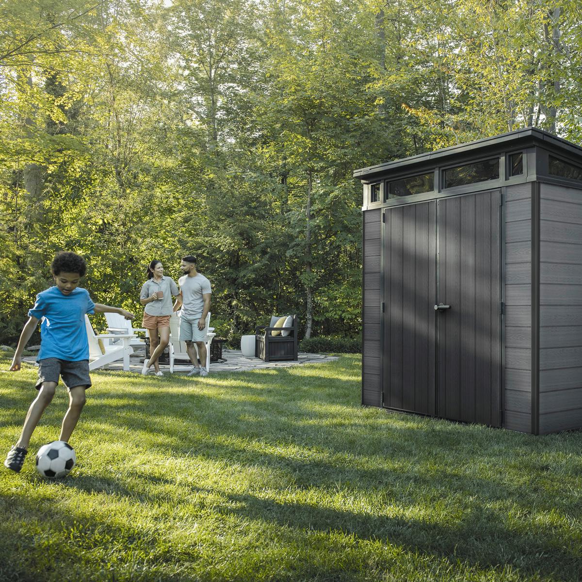 Kerti Ház Cortina 7x7 - sötétszürke (216/226/218cm) - Keter