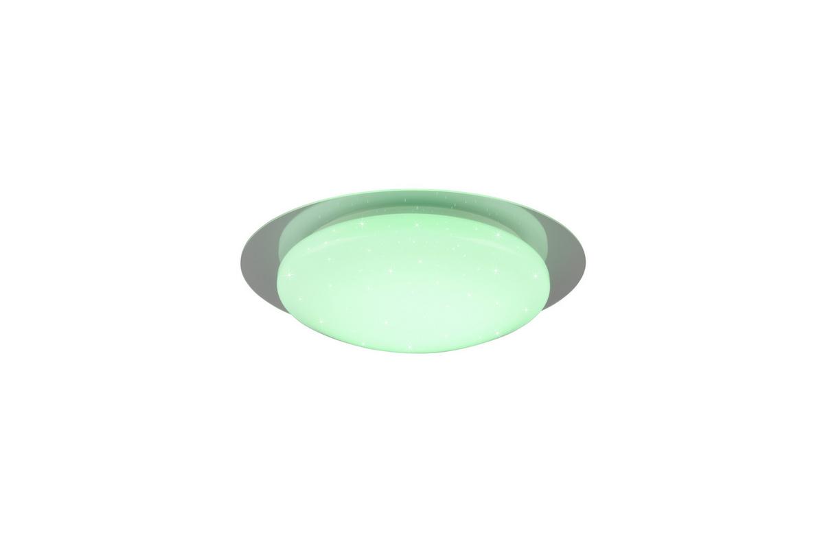 LED-Deckenleuchte Ø 35 cm Mit Farbwechsler und Fernbedienung - Weiß, Basics, Kunststoff (35/8,7cm) - Trio Leuchten