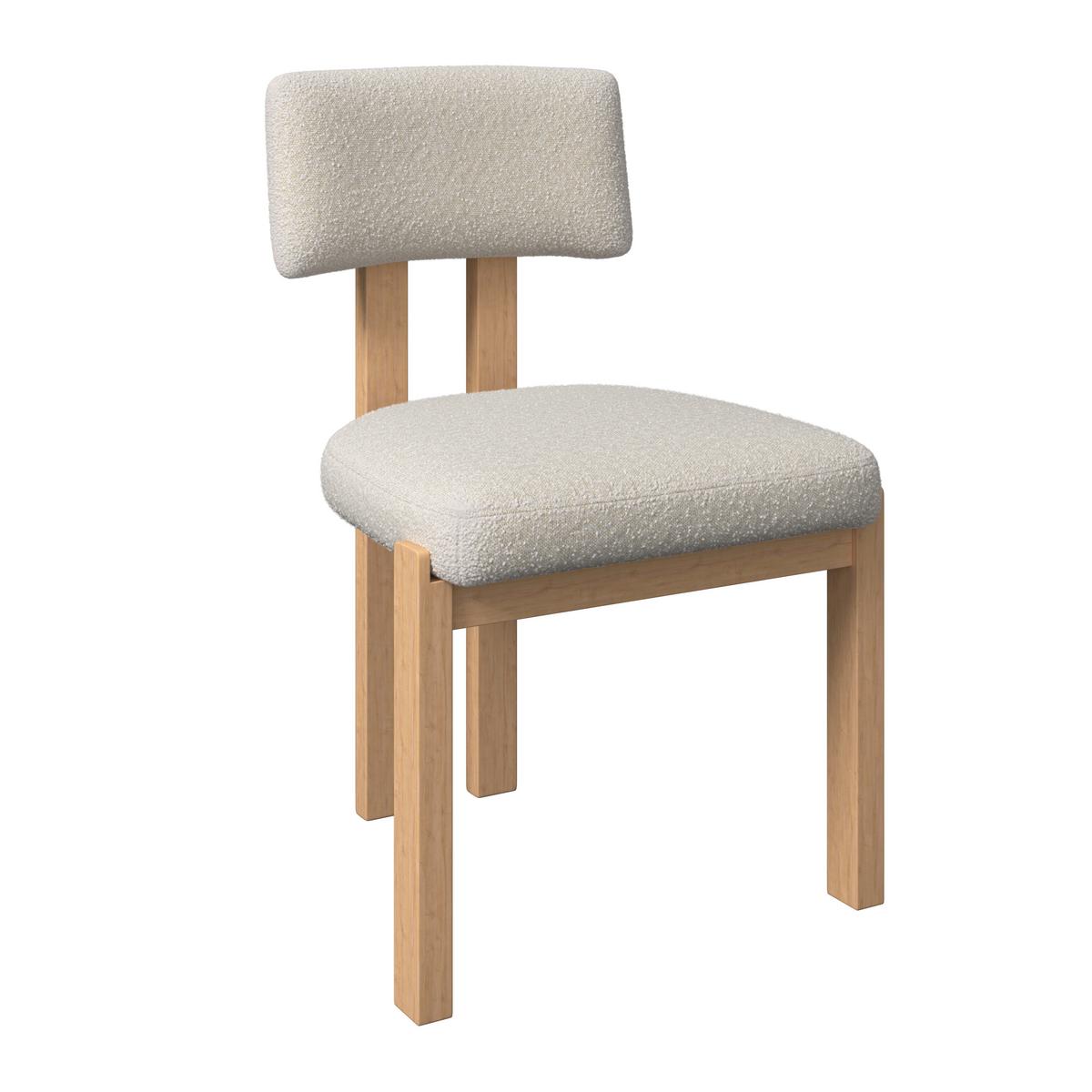 STOLIČKA JONNA - krémová/prírodná farba, Modern, drevo/textil (51/82/53cm) - Bessagi Home