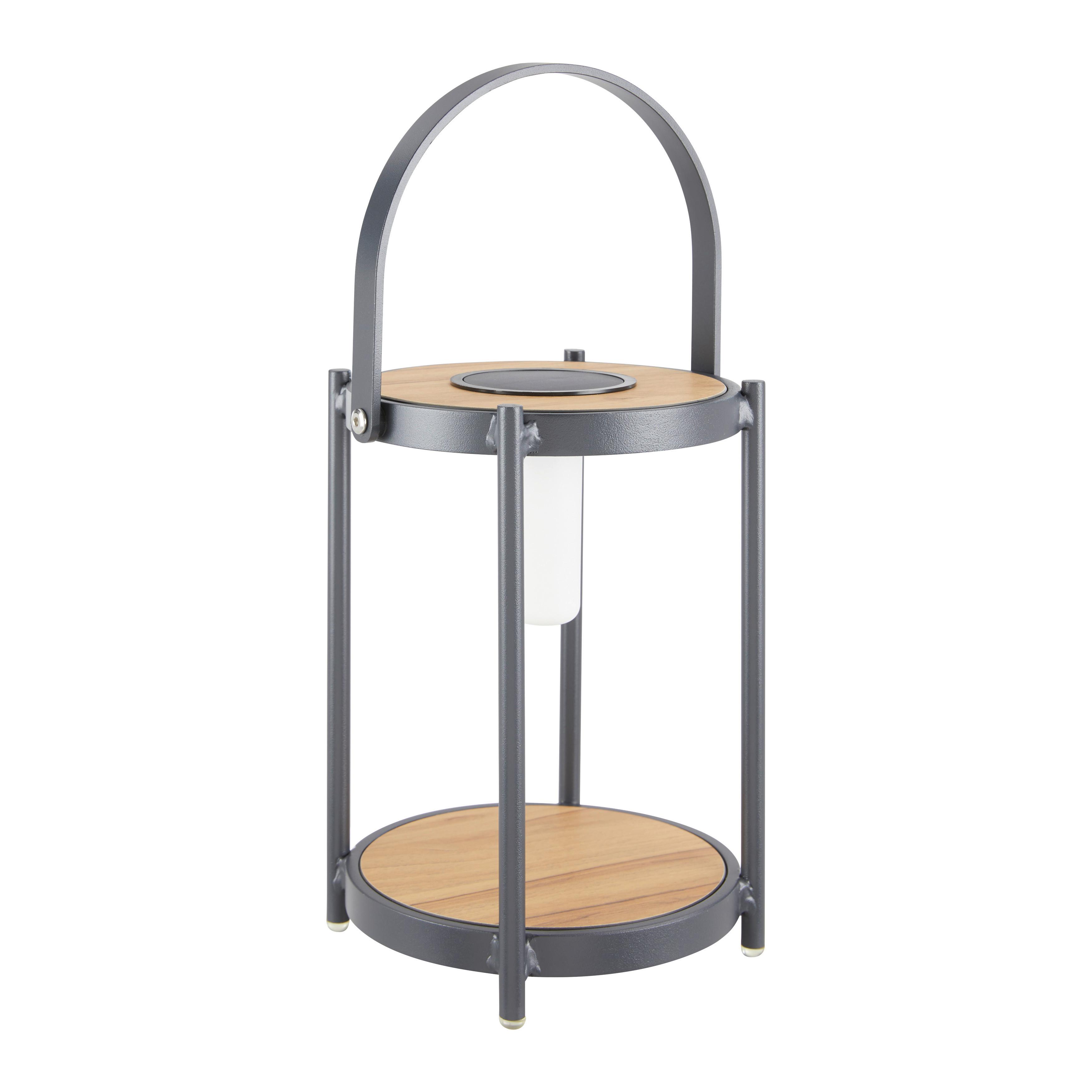 Solárne svietidlo PIOLA čierna - čierna, Modern, kov/plast (20/29/20cm) - Bessagi Garden