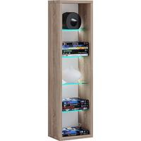 Regal Rasato L 21 cm Sonoma Eiche - Sonoma Eiche, Basics, Glas/Holzwerkstoff (21/77/20cm) - MID.YOU