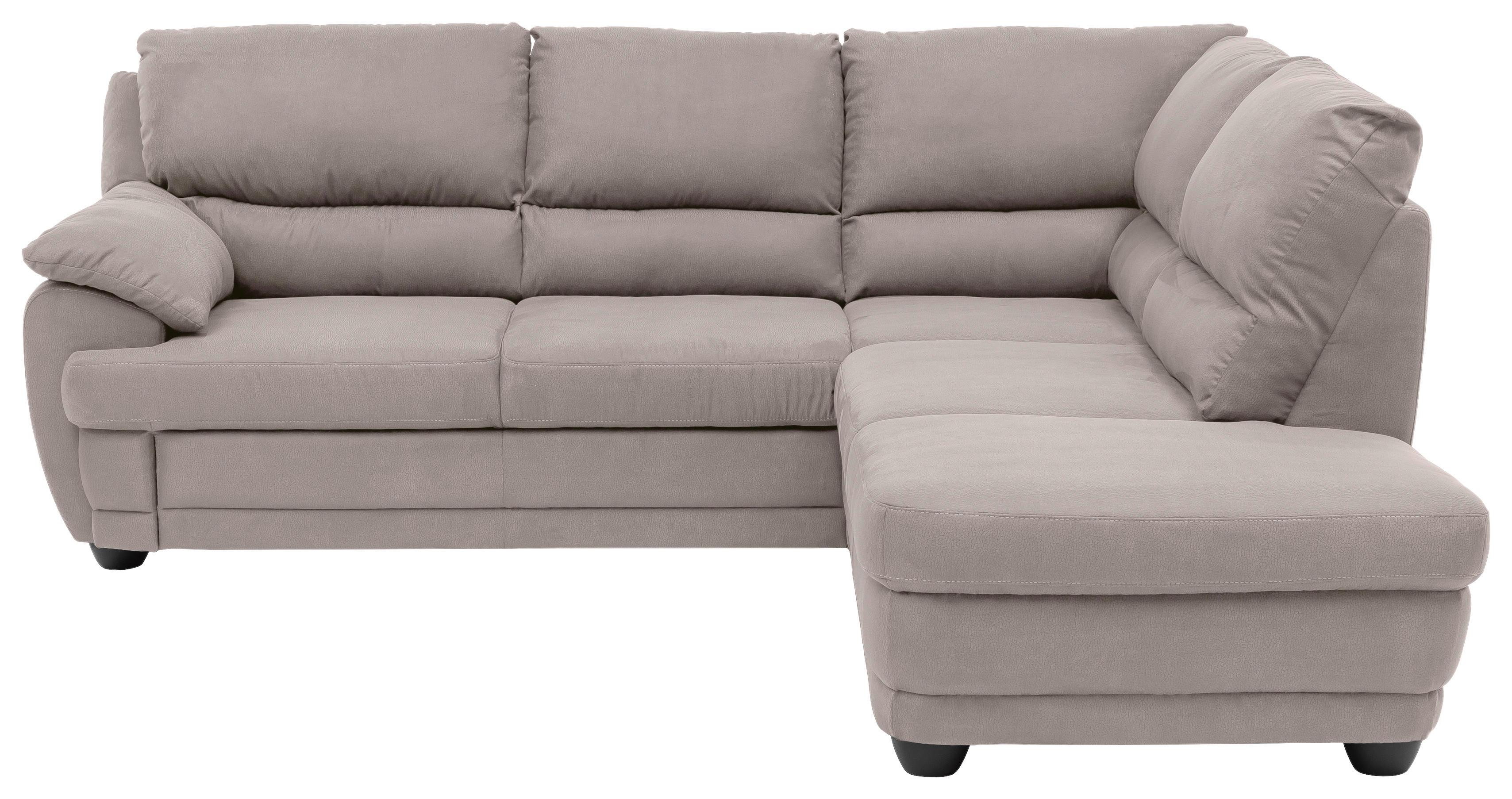 Ecksofa Nebolo Beige Mikrofaser - Beige, Design, Textil (245/225cm) - Livetastic